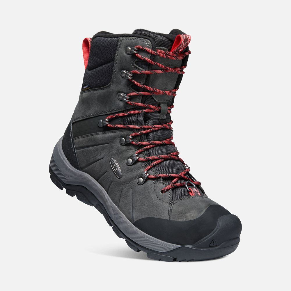 Botas de Seguridad Keen Mexico Grises Oscuro - Hombre Revel Iv Altos Polar - JB4816370